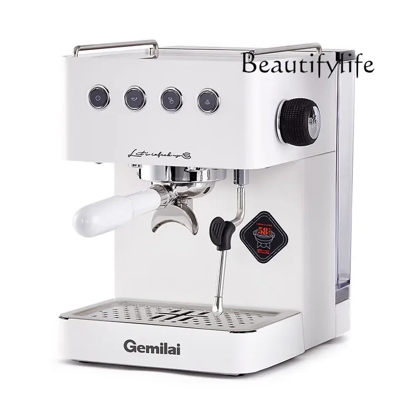 Home Coffee Machine Semi-Automatic Office Small Espresso Steam Milk Foam