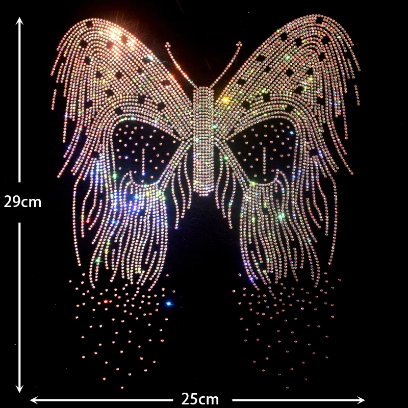 Sparkling diamond stickers High-grade rhinestone butterfly series Iron sweater jacket T-shirt clothing DIY accessories