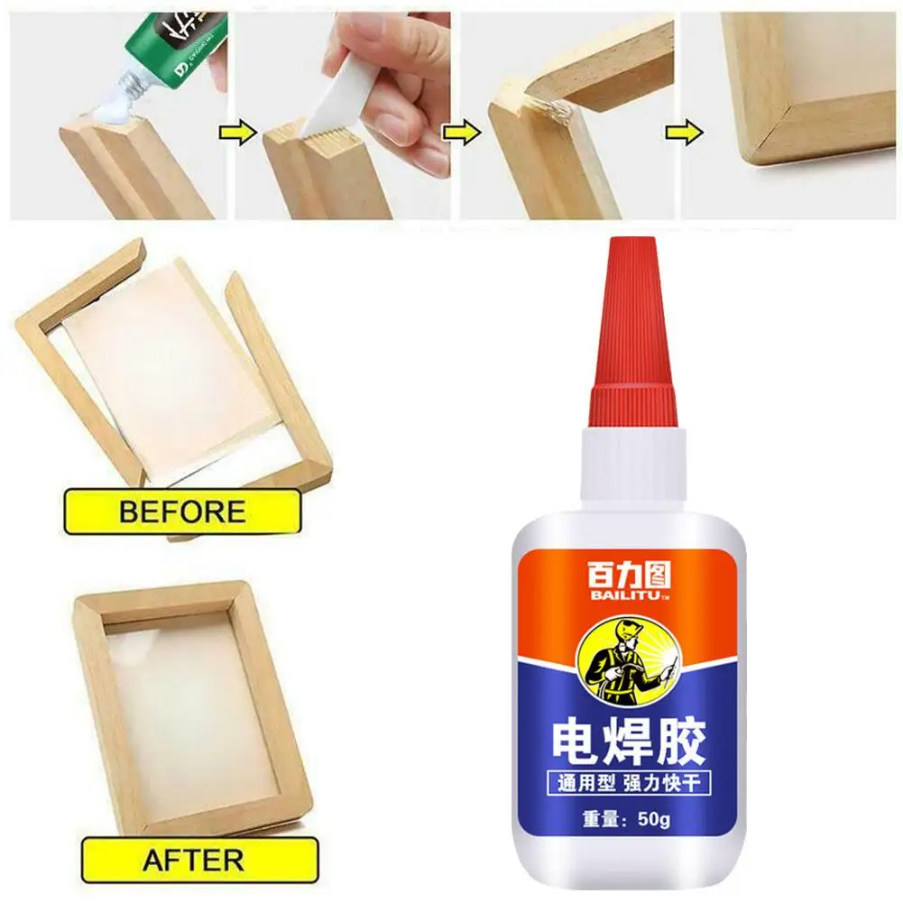 Quick-drying Glue Spread Oil Glue Strong Welding Agent Wood Welding Metal Glue Shoes Glue Universal Sticky Ceramic X7q9