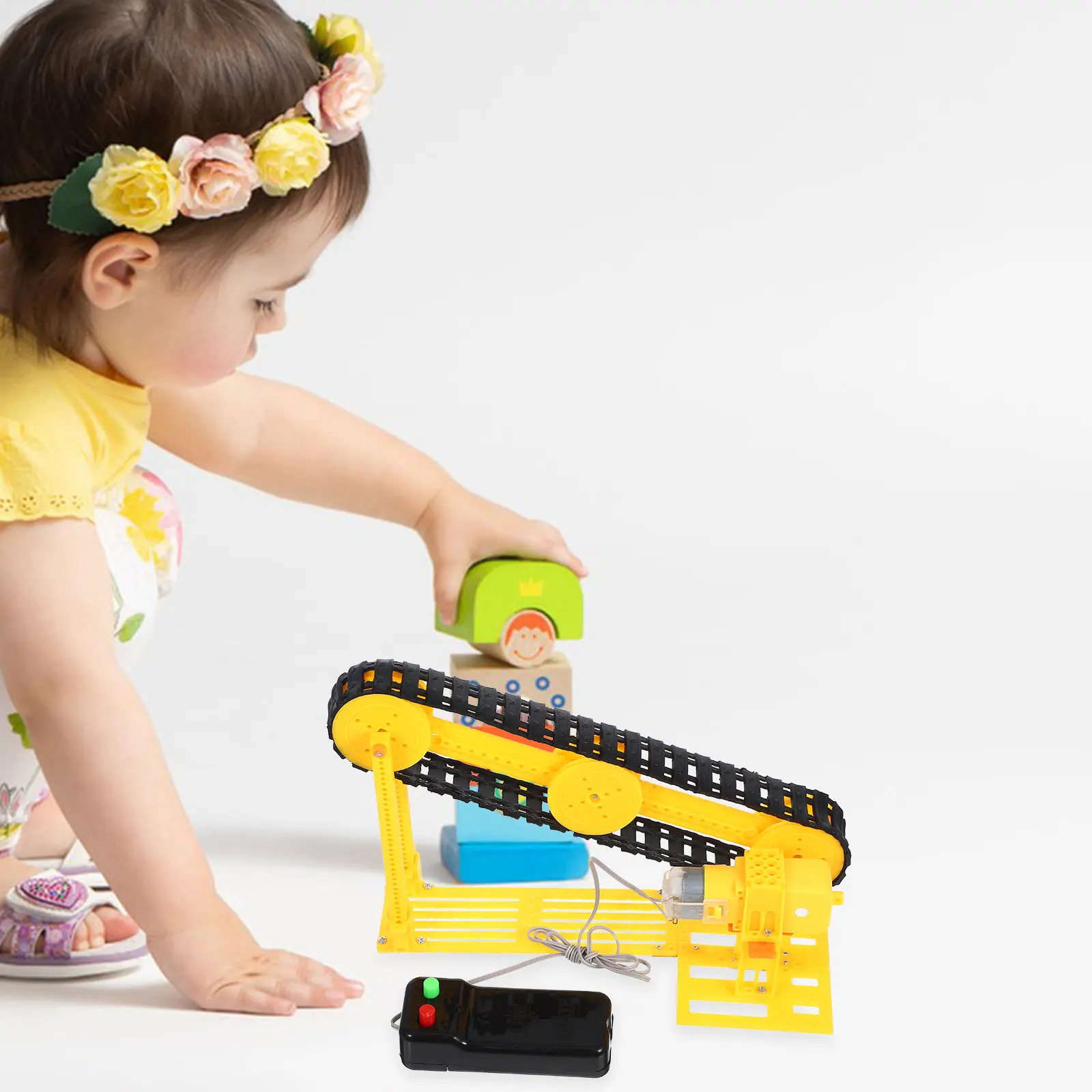

1Set Conveyor DIY Assembly Stem Science Experiment Prop Sturdy Material Educational Teaching Aid for Scientific Learning
