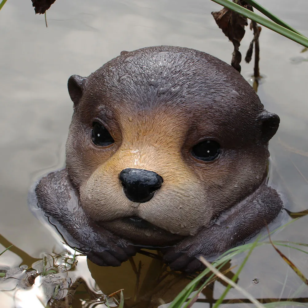 

Floating Resin Statue Garden Pond Decor Miniature Realistic Animal Sculpture Outdoor Ornament Garden Resin Statues