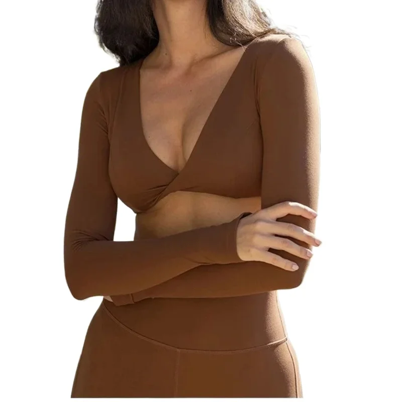 

Осенне-зимний женский комплект для йоги, спортивный топ с длинными рукавами, спортивный костюм для пилатеса, фитнеса, бега, тренажерный зал, брюки-клеш, леггинсы, одежда