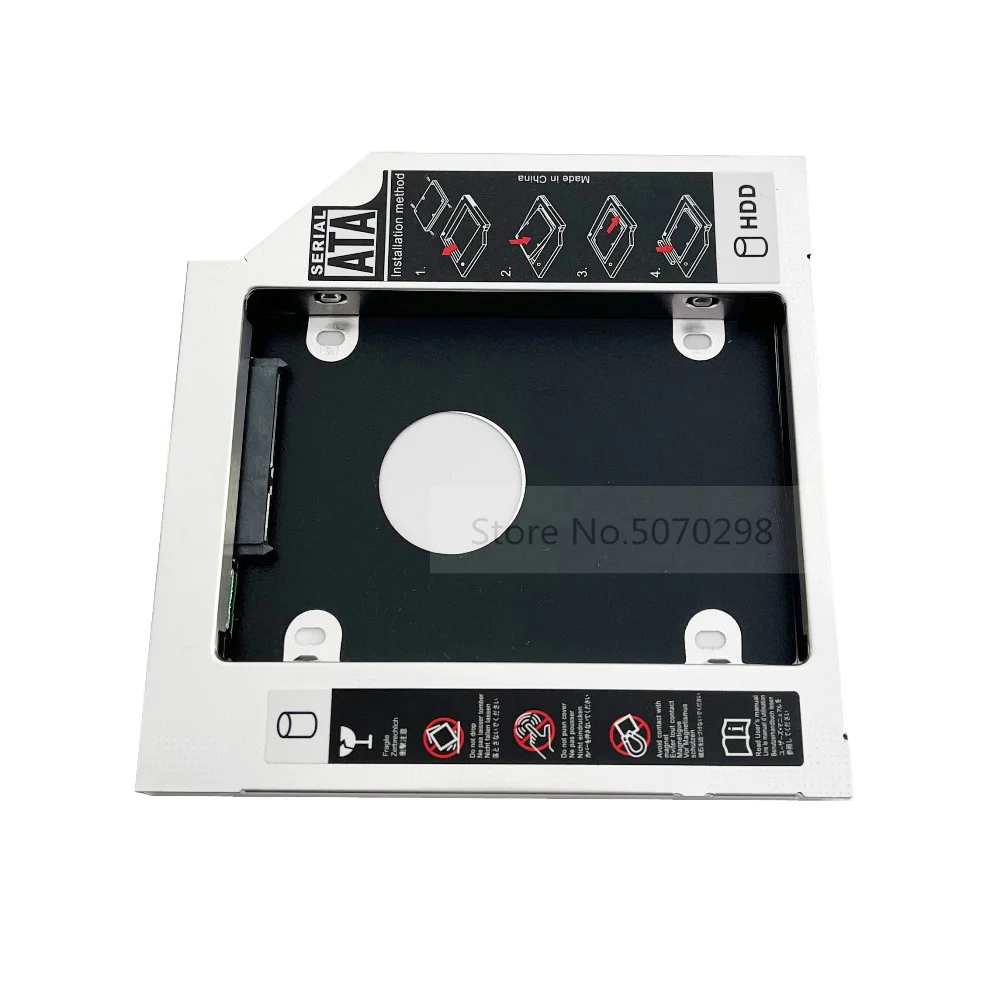 12.7mm Universal SATA 2nd Second HDD SSD Hard Drive Optical Caddy bay Frame Enclosure for MSI GE603 GE620 GE700 FX700 FX720