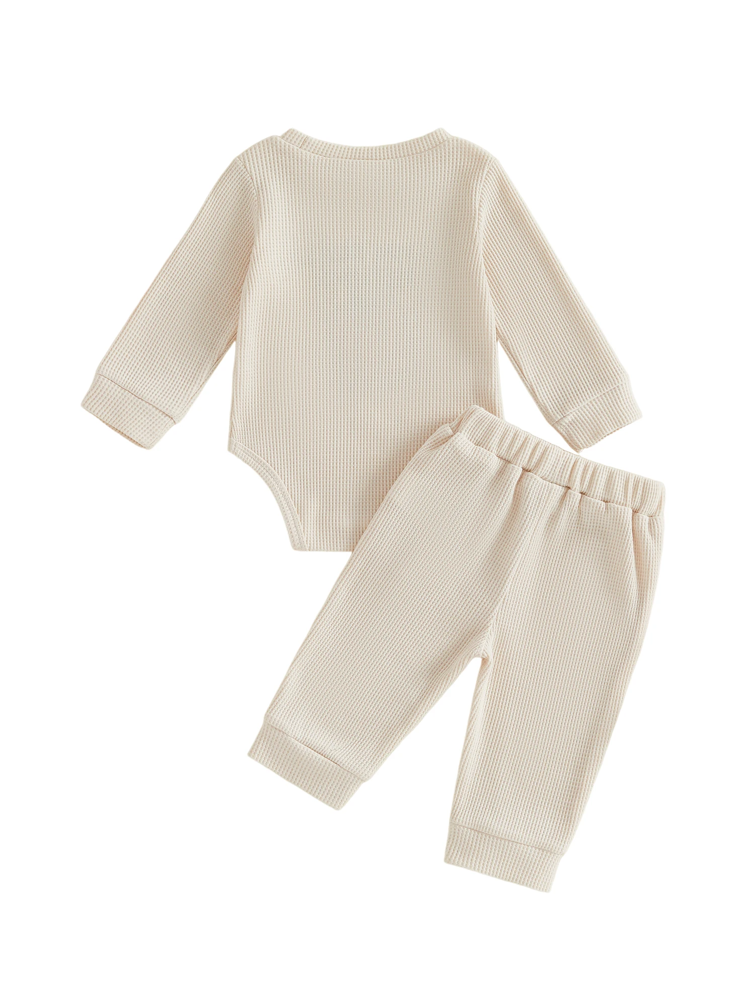 Letter Pumpkin Pumpkin Embroidery Pants Baby Sleeve Crew Neck 2 Pcs Halloween Outfit Romper Outfit Long Compact