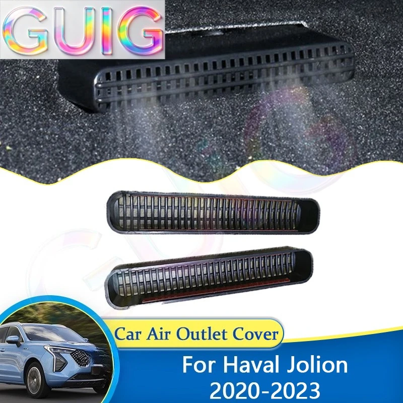 For Haval Jolion 2020 2021 2022 2023 Car Rear Seat Air Outlet Cover Trim Exhaust Conditioner Anti-Clogging Stickers Accessories