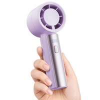 Portable Handheld Turbo Fan 4000mAh Rechargeable High Speed Personal Fan With 5 Speeds, Small Cooling Fans With Digital Display
