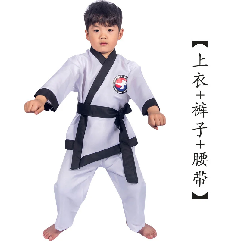 Taekwondo Training Suit Boy Girl For Cosplay Uniforms Children Performance Clothing