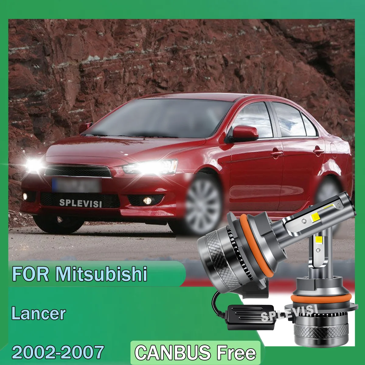 

Plug &Play 9007 HB5 12V 6000K LED Headlight High/Low Beam Bulbs W/Cooling Fan For Mitsubishi Lancer 2002-2007 Galant 2010-2012