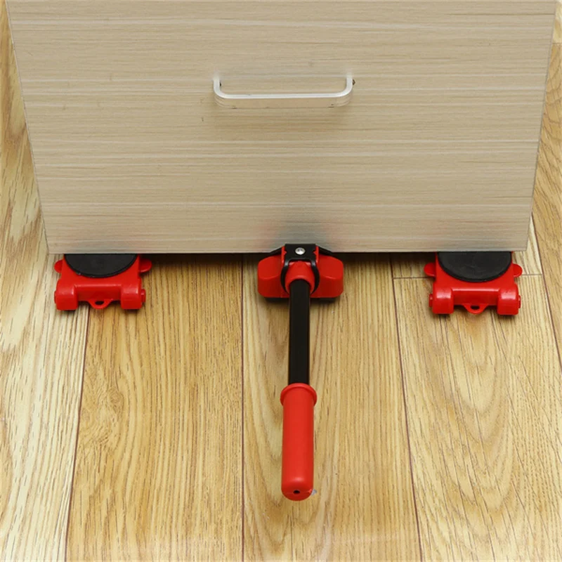 Furniture Moving Transport Roller Set Heavy Duty  Lifter Transport Tool Pulley Furniture Mover Roller Wheel Bar Removal Lifting