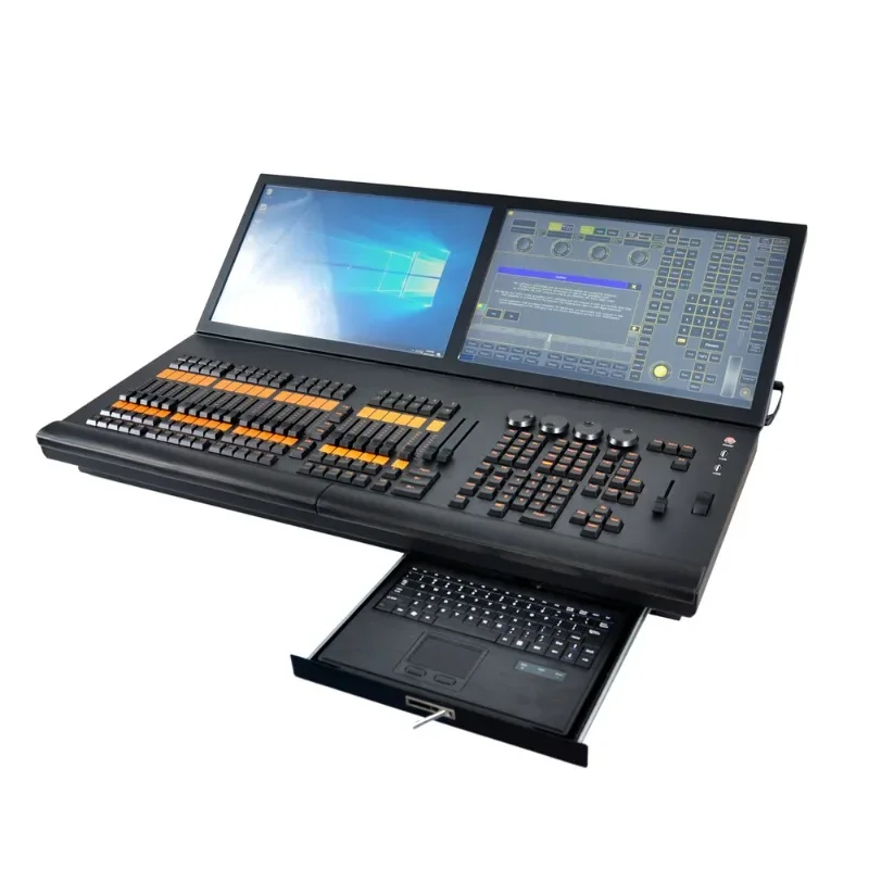 Stage Professional Console  Bar DMX512 Controller Dual Display