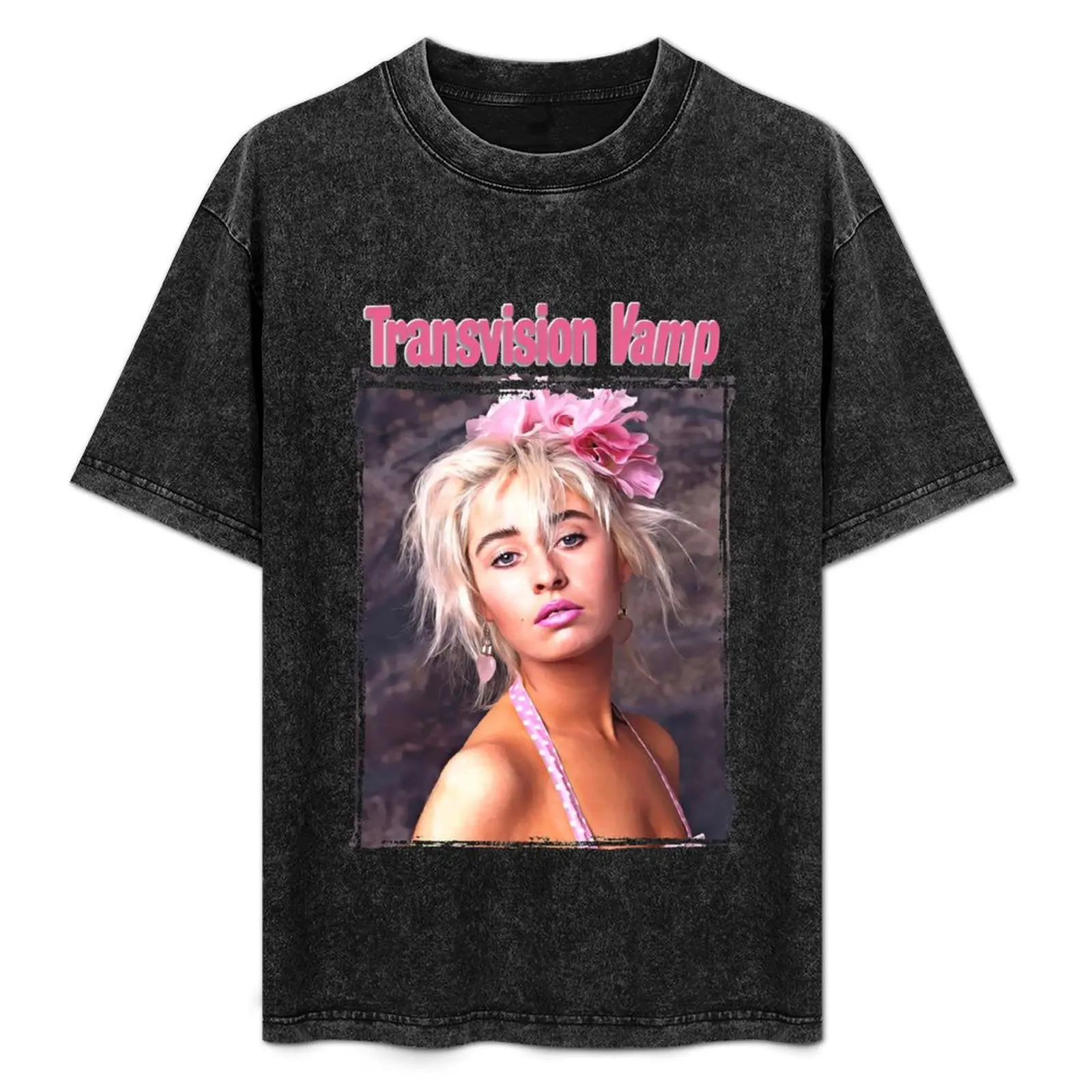 

Винтажная футболка Transvision Vamp с изображением Венди Джеймс, в стиле пост-панк, черная, из мягкого хлопка, устойчивого к усадке.
