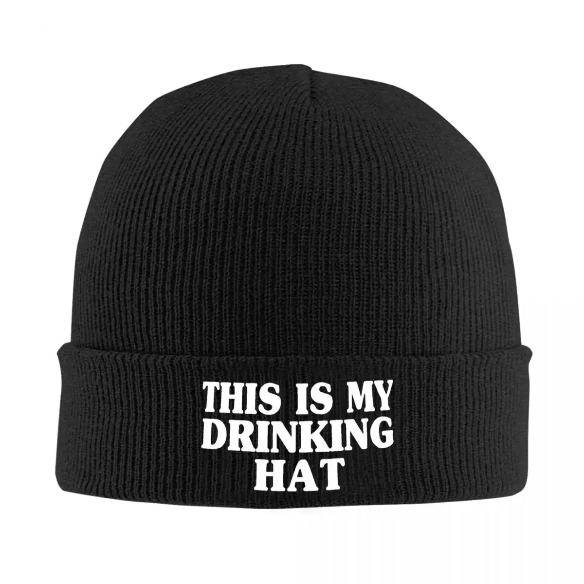 

This Is My Drinking Hat Knitted Bonnet Caps 100% Cotton Fashion Keep Warm Hats