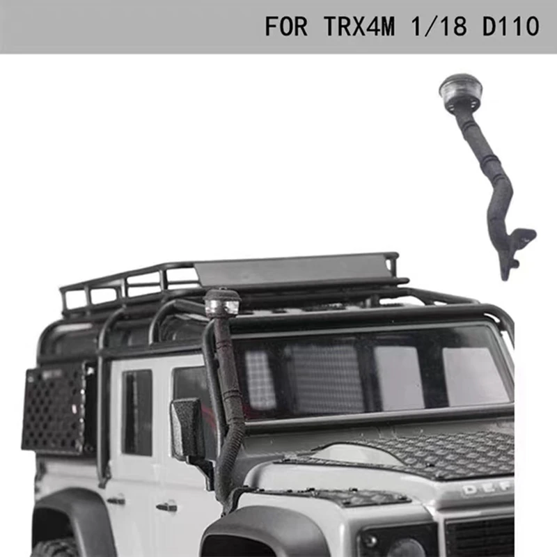 Simulation High Air Intake Wading Throat For 1/18 RC Crawler Traxxas TRX-4M Bronco Defender Upgrade Parts