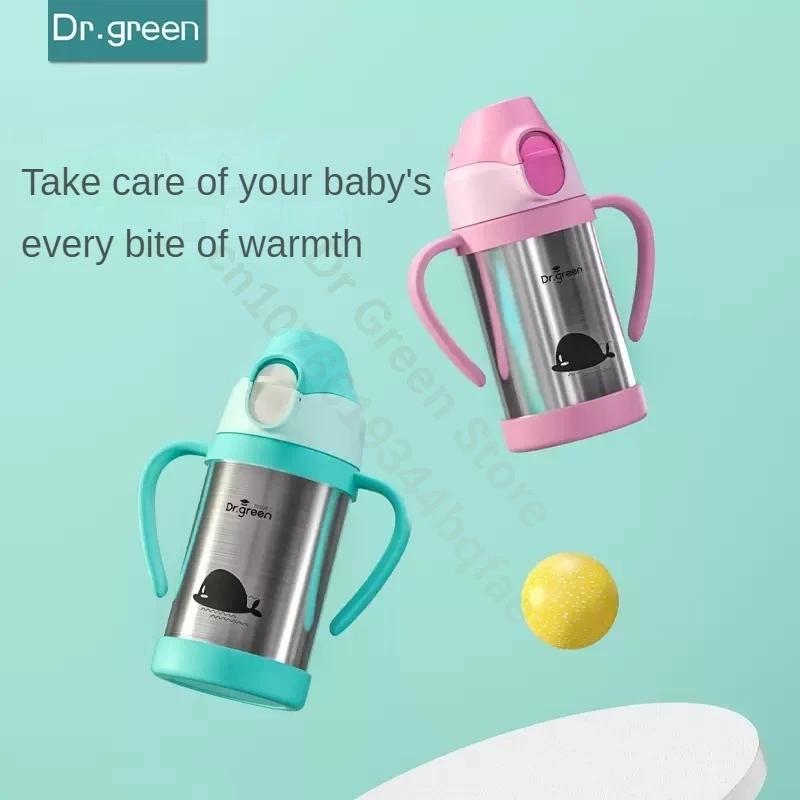 Dr.Green  Full body removable and washable 304 stainless steel Children's insulation cup Heat preservation can also keep cold