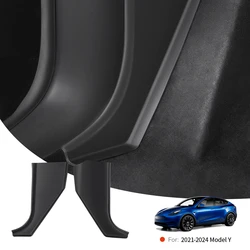 YZ For Tesla Model Y Juniper 2025-2026 Center Console Side Wall Anti-kick Protector Cover Car TPE Rest Pedal Side Guard Pad