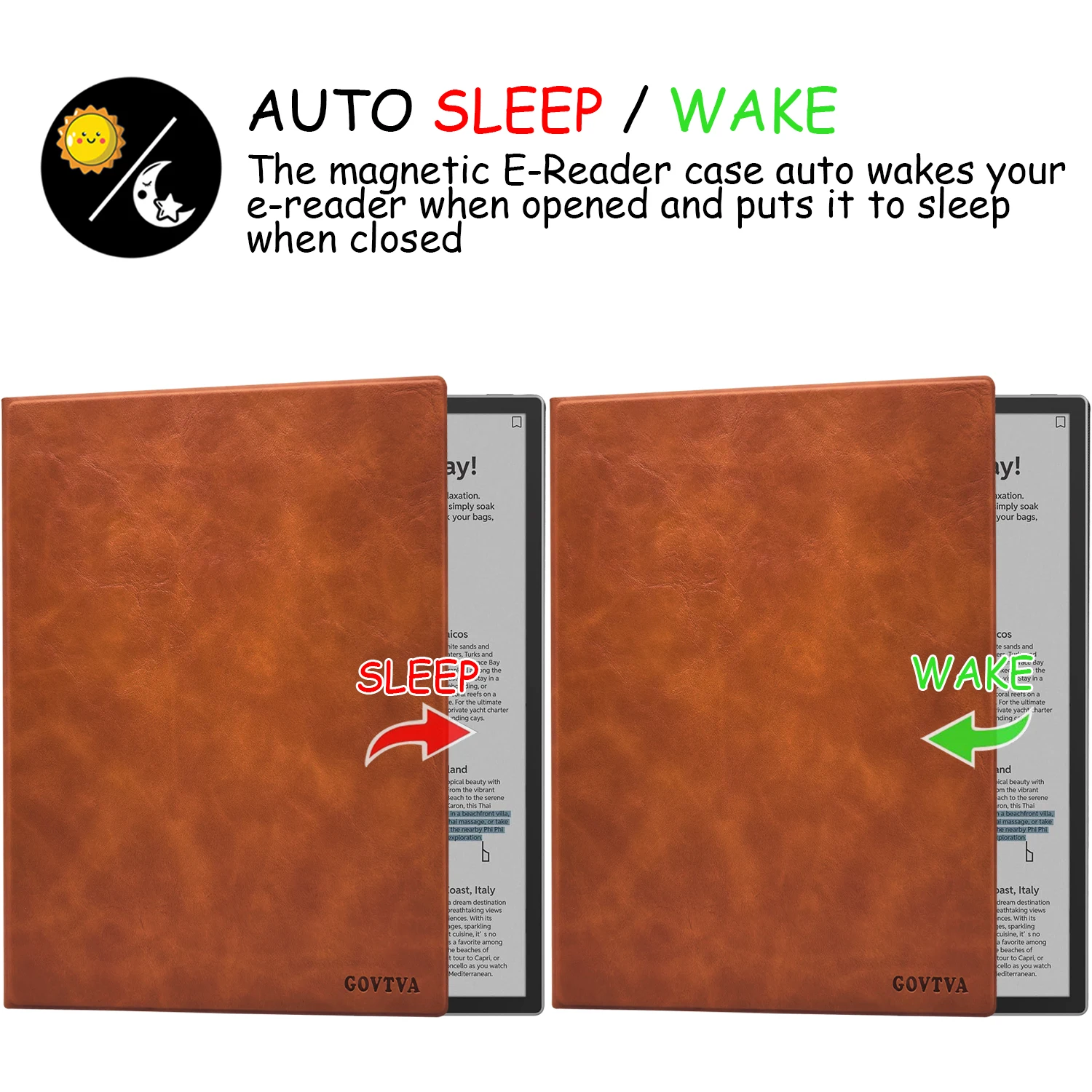 Magnetyczne etui na 13,3-calowy Onyx Boox Tab X C Color/Boox Note Max Ultra-cienka osłona stojaka z magnetyczną klamrą na długopis, automatyczne usypianie/wybudzanie — zdjęcie produktu 5