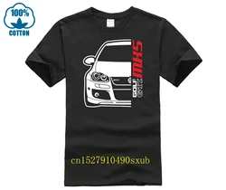 GTI MK5 Car Black T-Shirt 100% Cotton S-4XL