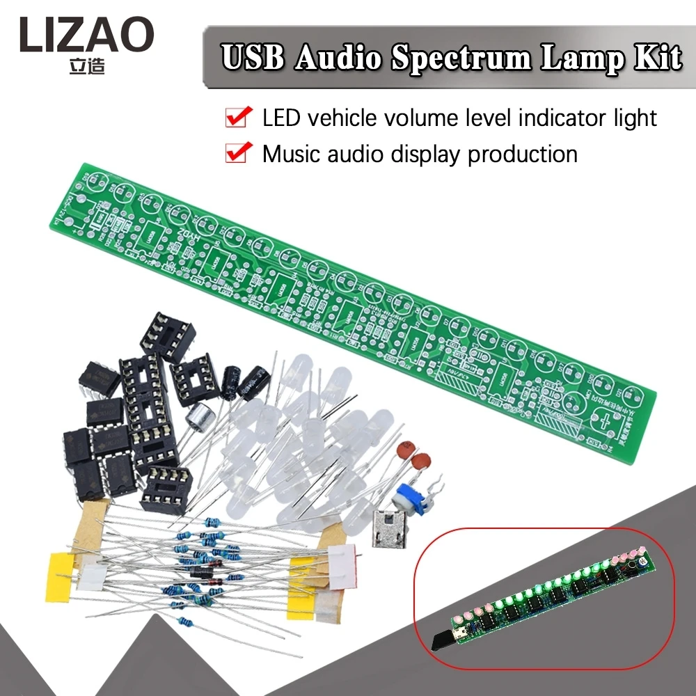 USB Audio Spectrum Lamp DIY Ki - Audio Music Visualizer review and price