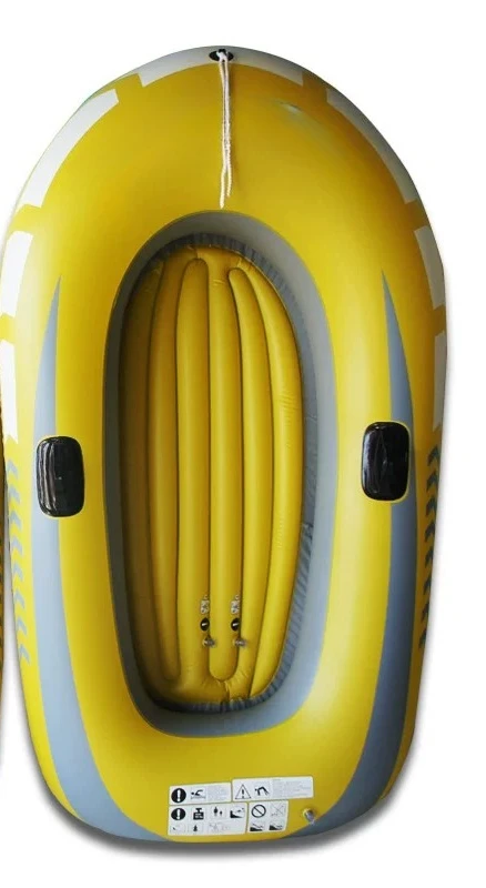 Inflatable Water Floating Swimming Pool Boat, Letter Light Rubber Boat Folding Fishing Boat