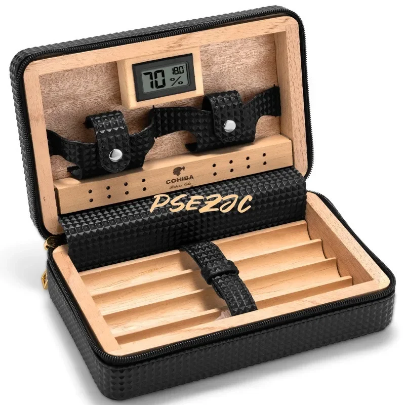 

Simple and Portable Cigar Box Cedar Wood Smoking Set Moisturizing Box Business Travel Smoking Set