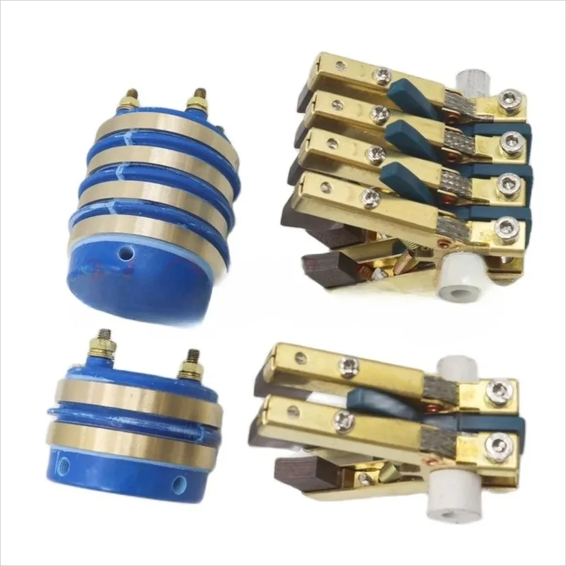 2 Road 4Road Collector Ring 20x50 Carbon Brush Frame Herringbone 6x12 Conductive Ring Packaging Machine Accessories