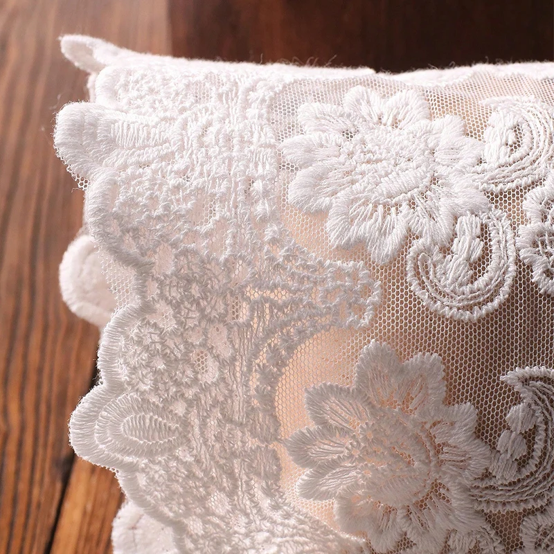 Ylsteed 2 Pieces Set Newborn Photography Accessories Baby White Lace Hat Bibs Set Photo Props
