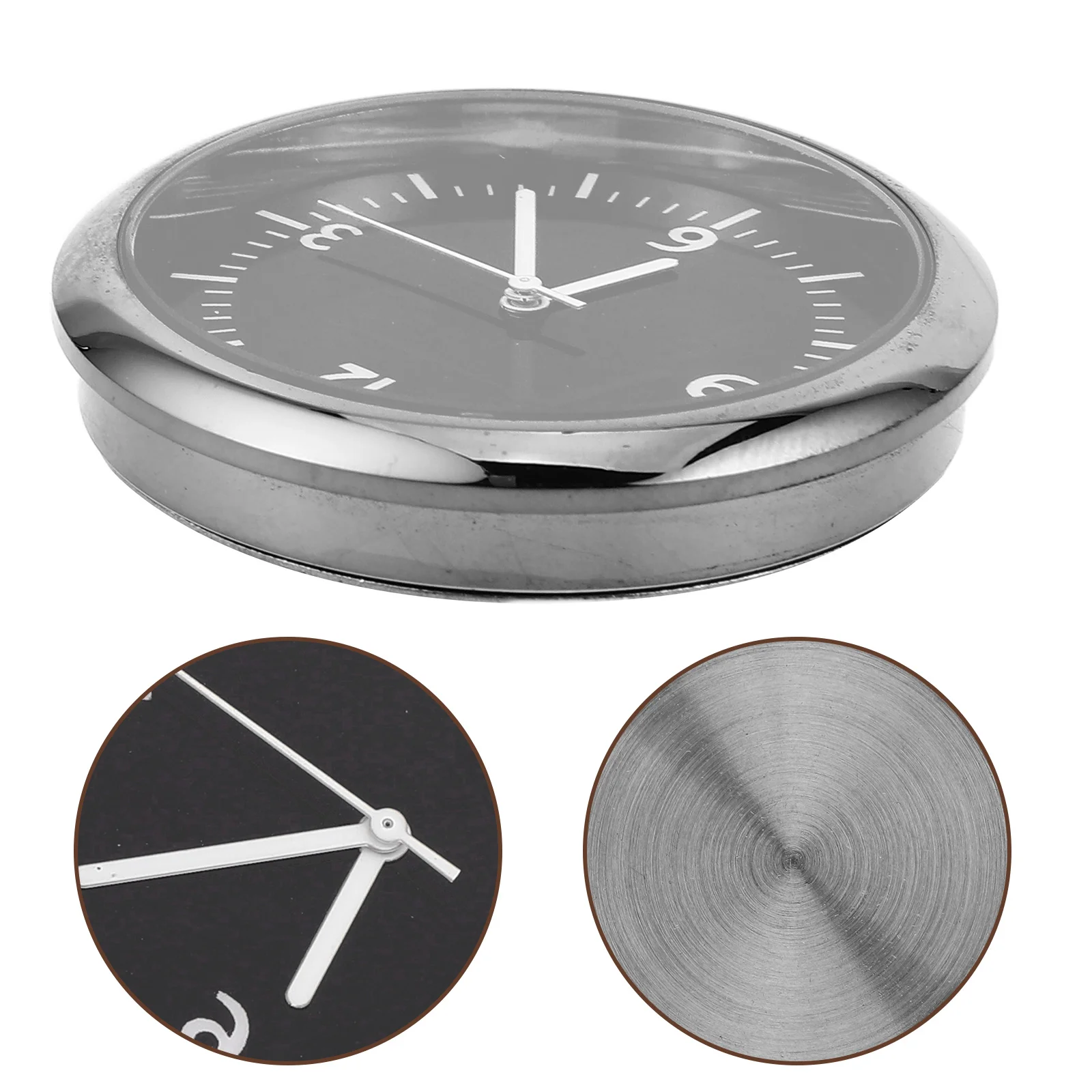 

Car Dashboard Digital Clock 4Cm Stick On Automotive Electronic Quartz Timepiece For Vehicle Truck Boat Bike Handlebar Interior