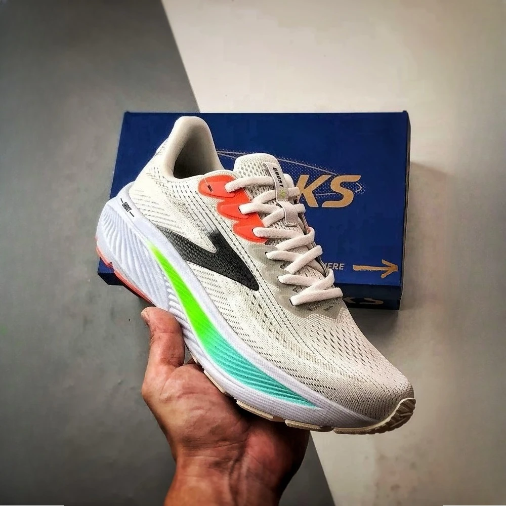Zapatillas para correr Ghost17 para hombre y mujer, zapatillas deportivas acolchadas de malla transpirable, ligeras para correr, entrenamiento en el gimnasio, caminar