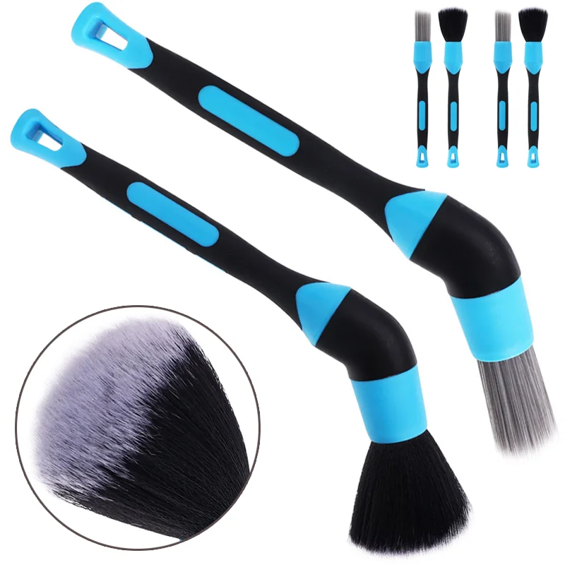 

4 Styles Elbow Cleaning Brush Car Interior Dashboard Air Outlet Detail Duster Sweeping Wheel Rim Cleaning Brushes Tools