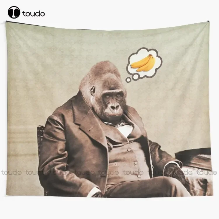 الغوريلا أحلامي نسيج الفنون نسيج نسيج الجدار الشنق لغرفة المعيشة غرفة نوم غرفة النوم ديكور المنزل الفن ديكور المنزل