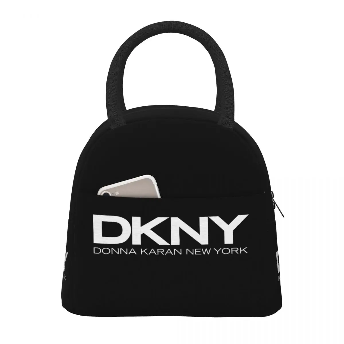 DKNYS NewYork Skyline Portable Large Lunch Bag Food Thermal Box Durable Cooler Lunchbox with Shoulder Strap Picnic Bag Office