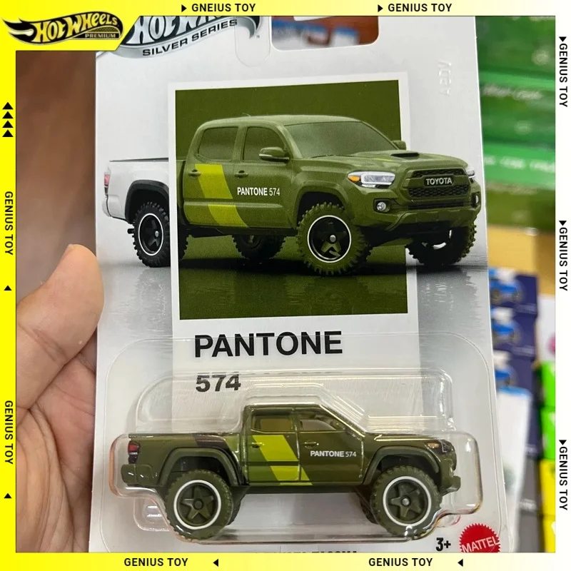 

Коллекционная модель автомобиля Hot Wheels 2026 Silver Series Pantone 574 '20 TOYOTA TACOMA 1:64, литая из металлического сплава, для взрослых, подарок