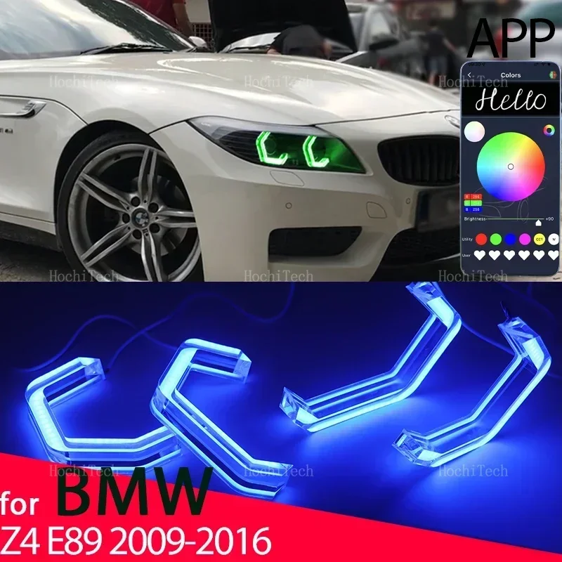 

Car-styling Multi-colored RGB App Control LED Rings M4 Style Light for BMW Z4 E89 2009-2016 SDrive18i SDrive20i 23i 28i 30i 35i