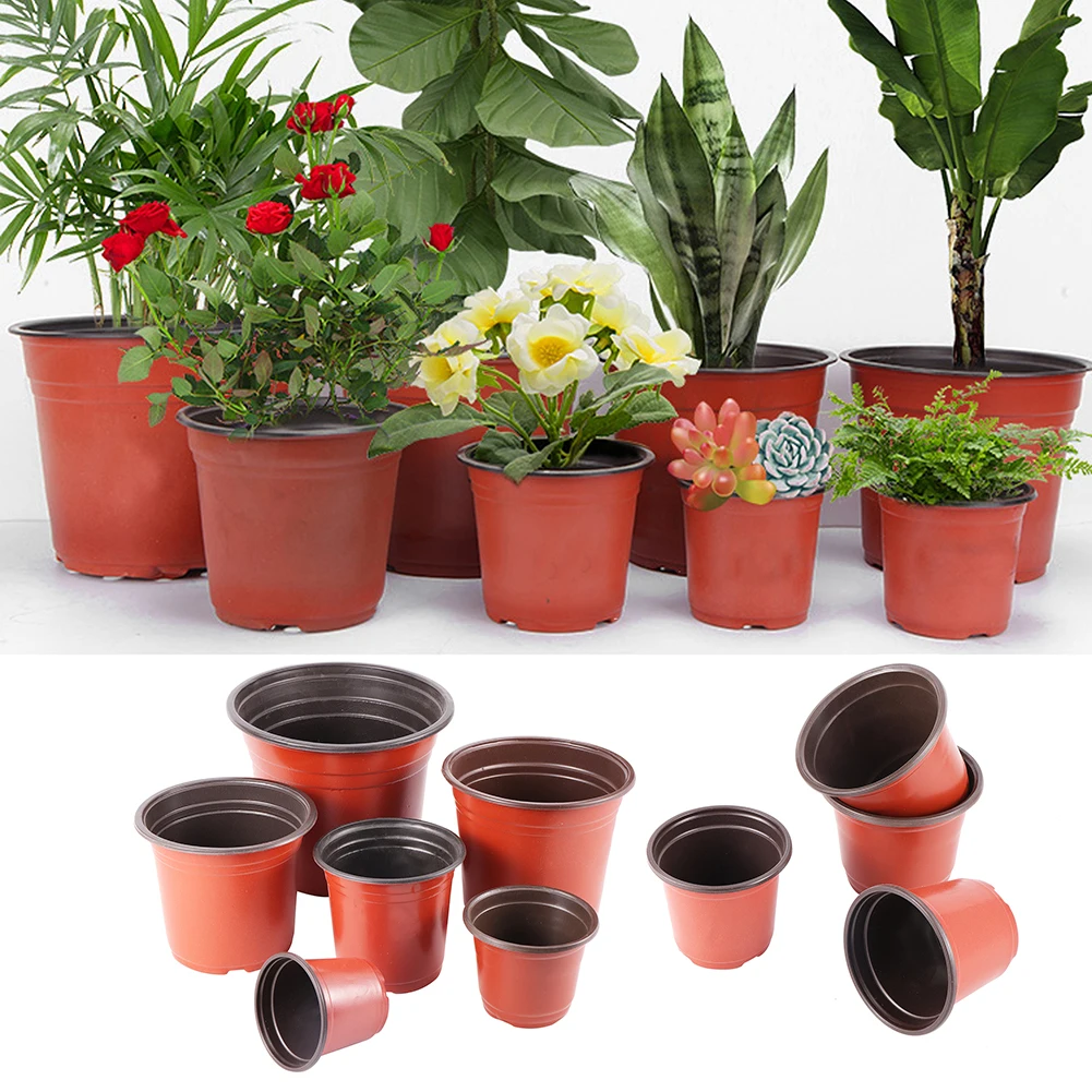 Garden Nursery Pots Plastic Seed Starting Containers Lightweight Seedling Trays Plant Flower Vegetable Fruit Cultivation Boxes