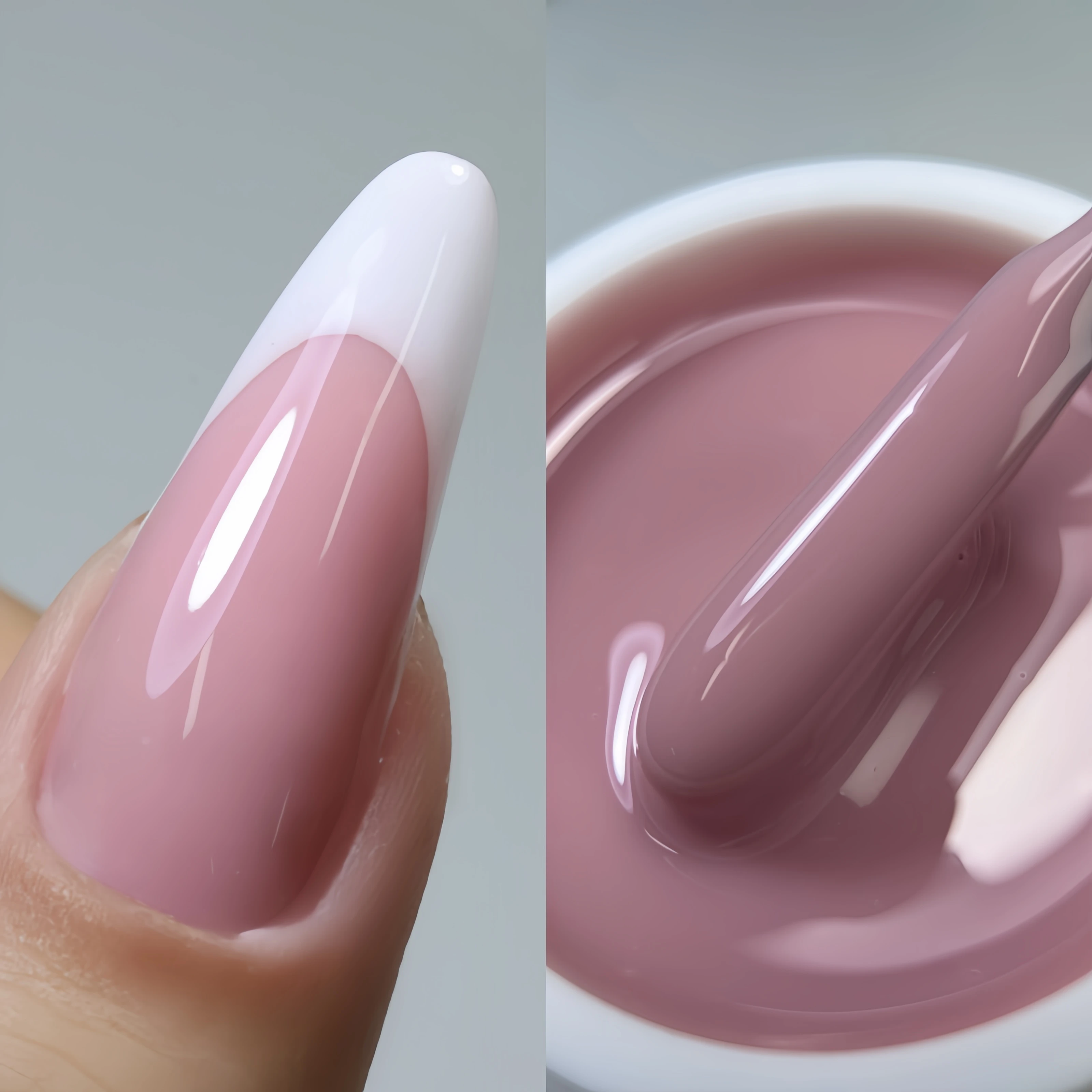 MSHARE 150g TPO Free Pink Builder Nail Gel For Nails Extension Constuction Self Leveling Thin Acryl Gel Soak Off Salon Jar image 3