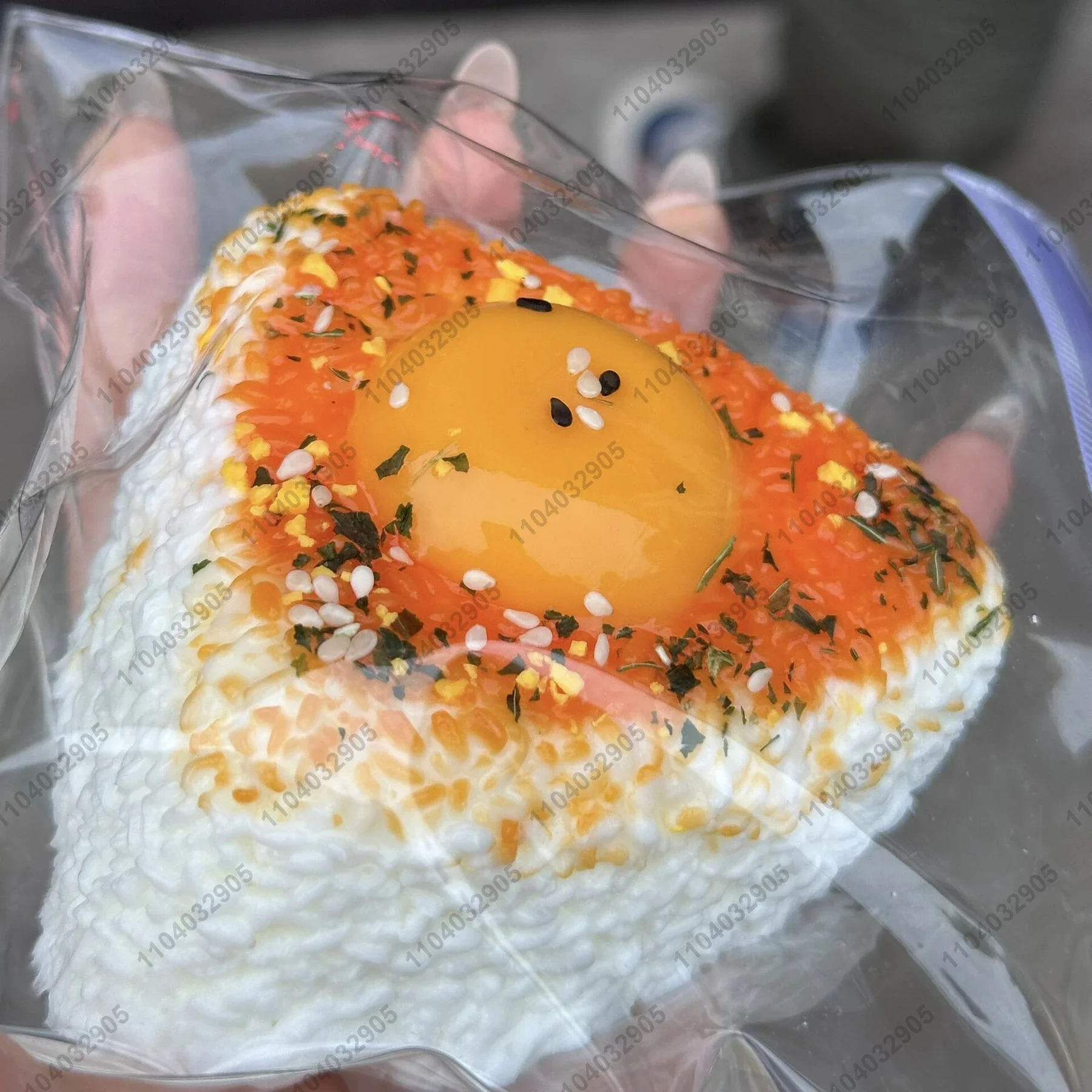 Duck Egg Rice Ball Taba Squishy Silicone Rice Ball Sushi Squeeze Toy Sushi Rice Roll Squishy Stress Release Hand Relax Toy