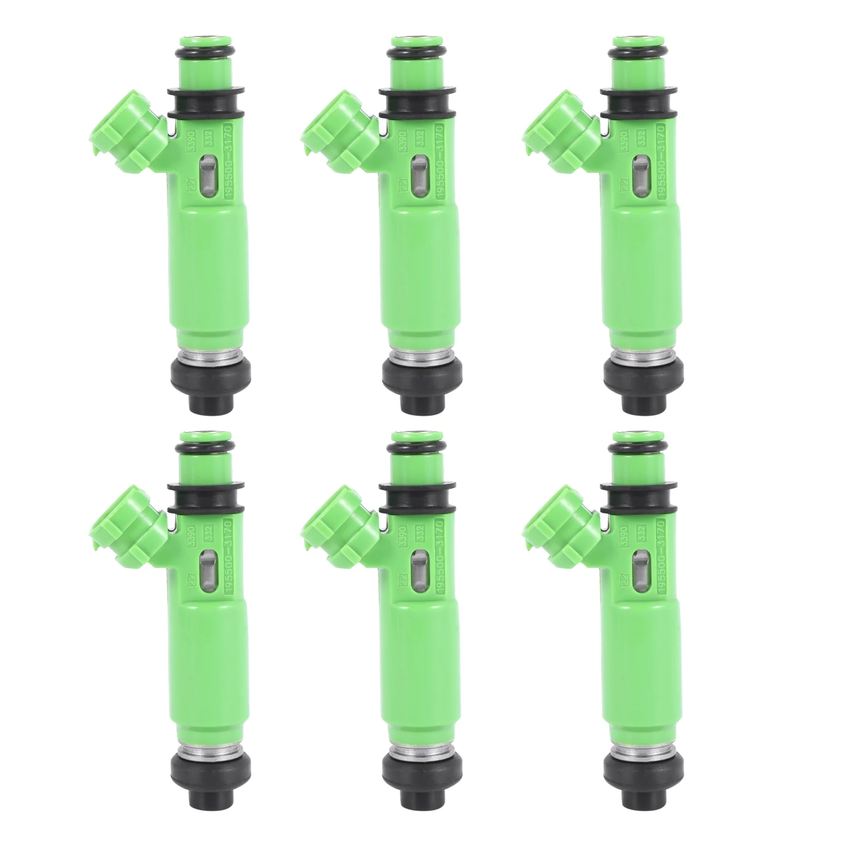 6Pcs/Lot Fuel Injectors 195500-3170 1955003170 MD332733 for Montero Sport 3.0L 6G72 1998-2003