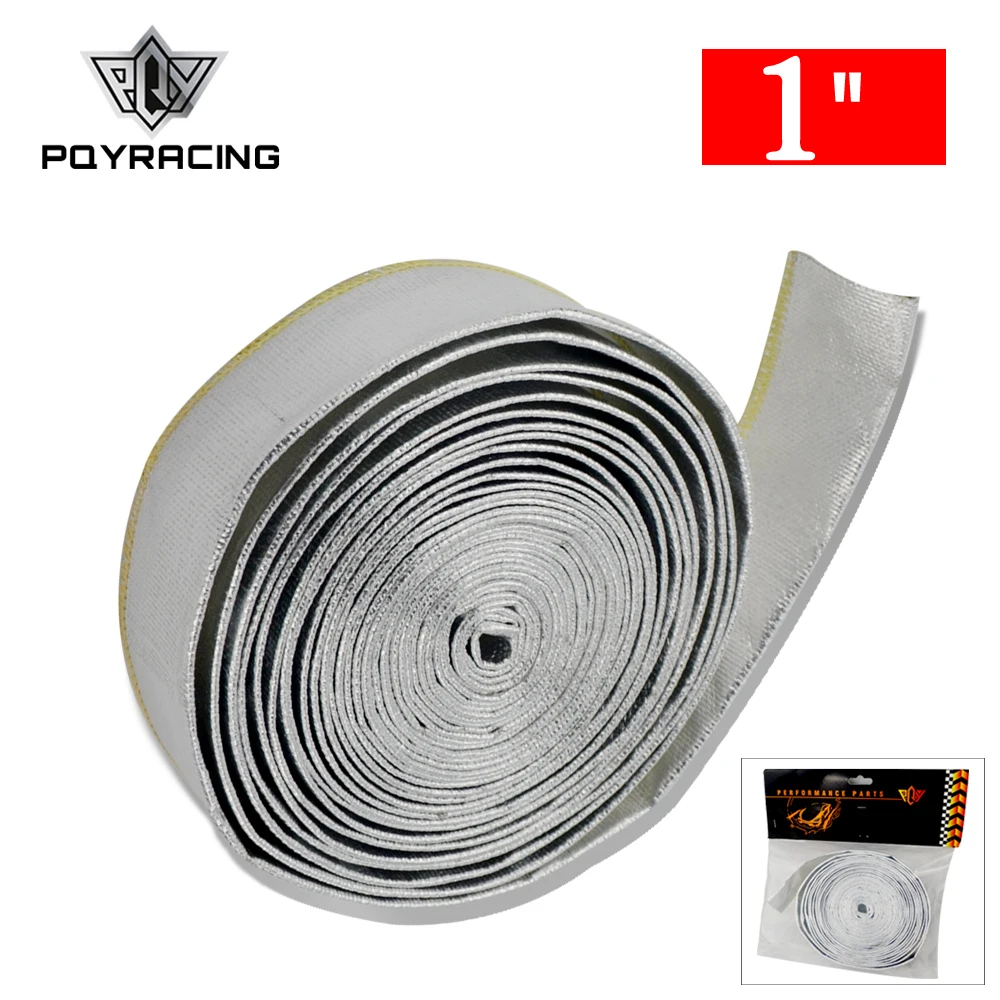 

PQY - 1" Aluminized Reflective Mylar Foil Heat Shield Fire Sleeve (One roll=10m) PQY1512A