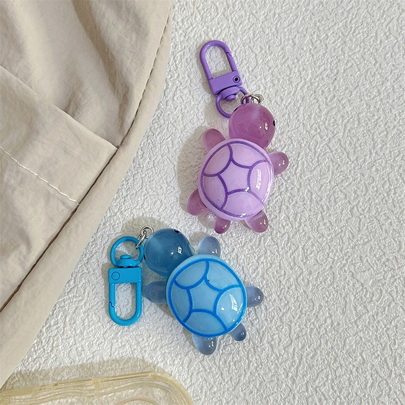 Cartoon Luminous Colored Turtle Pendant Keychain Backpack Hangings Decoration Gifts