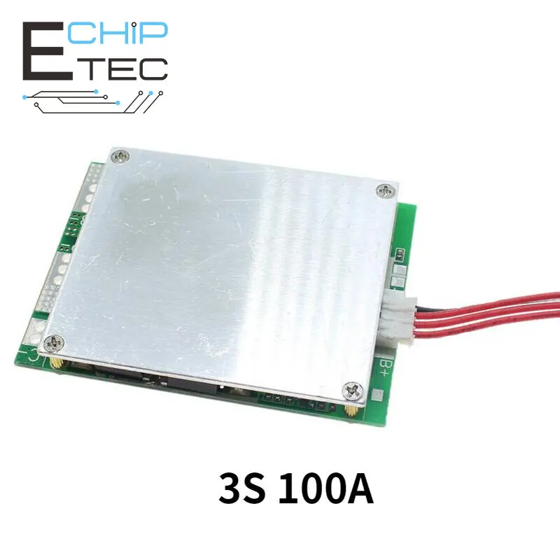 3S 12V Split Port 100A Polymer 18650 Lithium Battery Protection Board with Balance