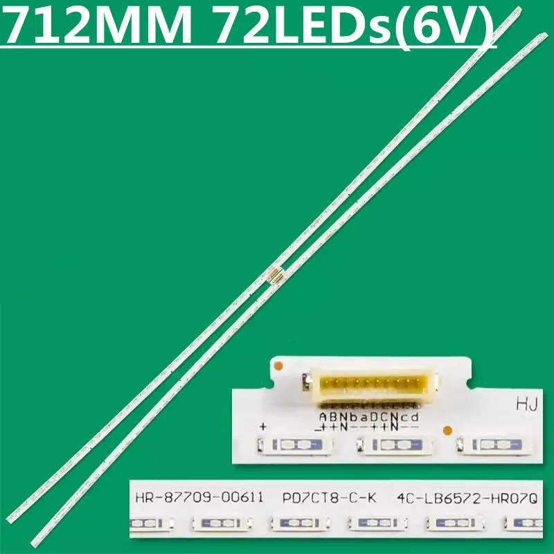 10Kit LED Backlight Strip For 4C-LB6572-HR07Q 4C-LB6572-HR08Q 65HR720S72B4V4 A4 65X3 65U9700C LED65X3CUS