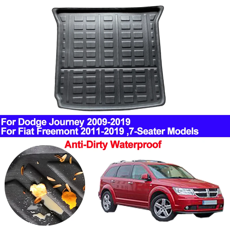 Kofferraummatte, Laderaummatte, Kofferraumteppich, Bodenschutz für Dodge Journey 2009 - 2019, Fiat Freemont 7-Sitzer 2011 - 2019