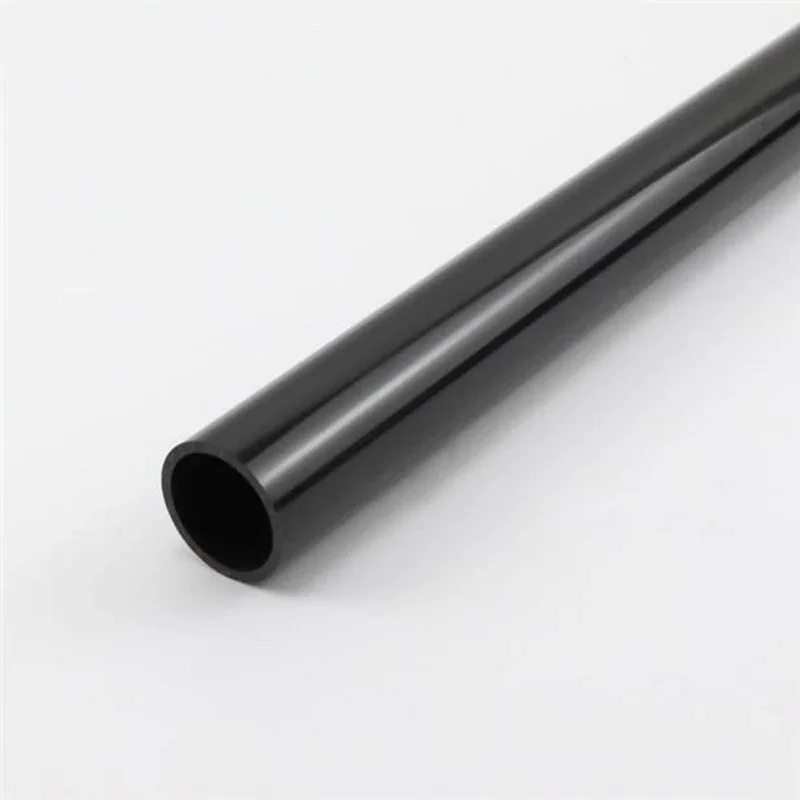 2Pcs Length 500mm Black PVC Plastic Tube OD 5~19mm Thin Hard Pipe Small Water Pipe Small Diameter Hollow Wire Pipe