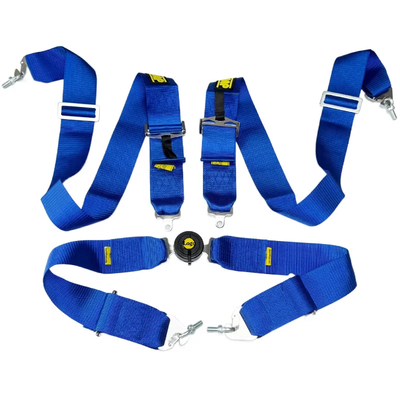 4 Point Racing Seat Belt Safety Harness 5 Point Red Blue Black Car Seat Belt 3 Inch