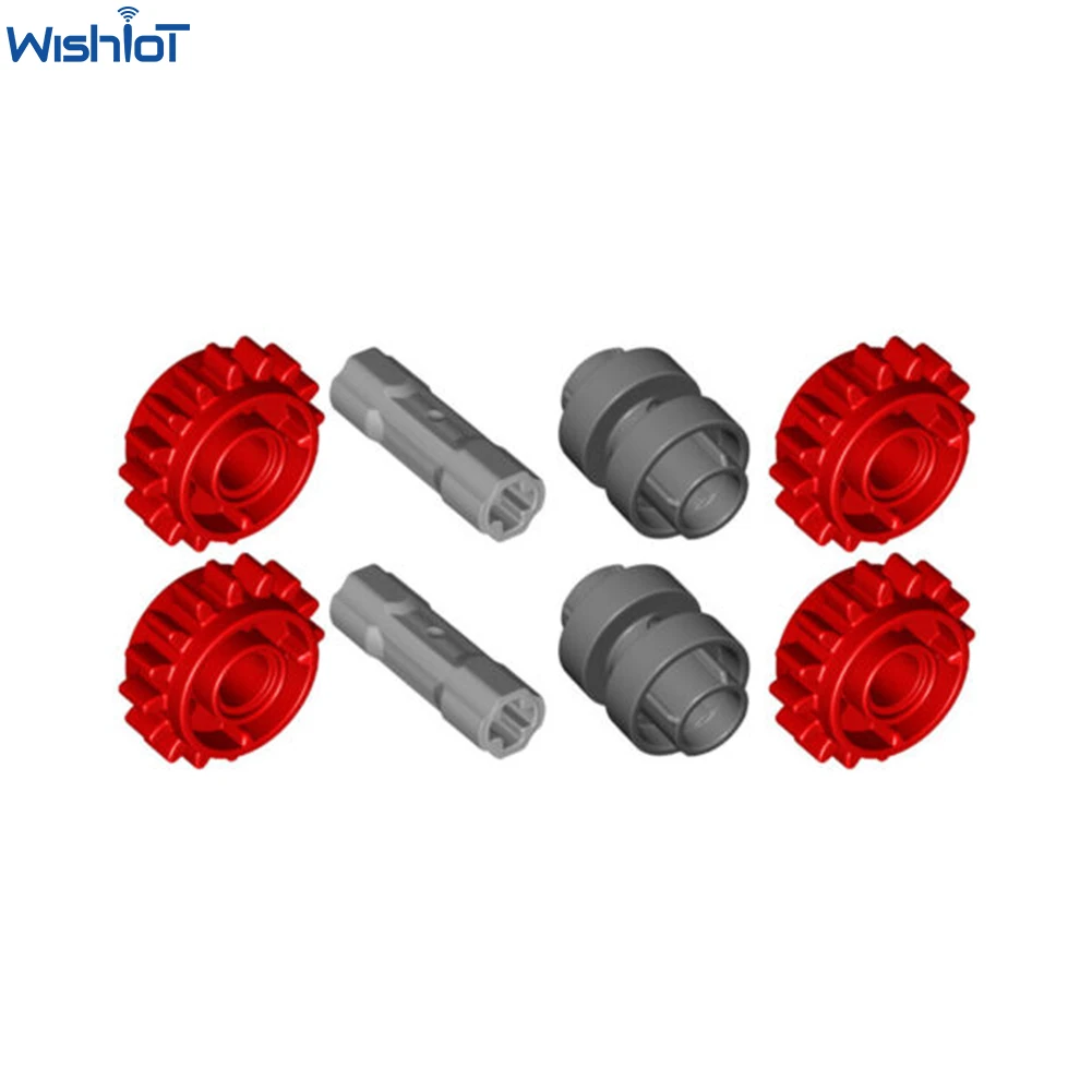 Technical Bricks 8x Clutch Gear Shifter (Makes 2 Sets) Power Transmission Ring 18947 16 Tooth Gear 18946 Axle Connector 42195