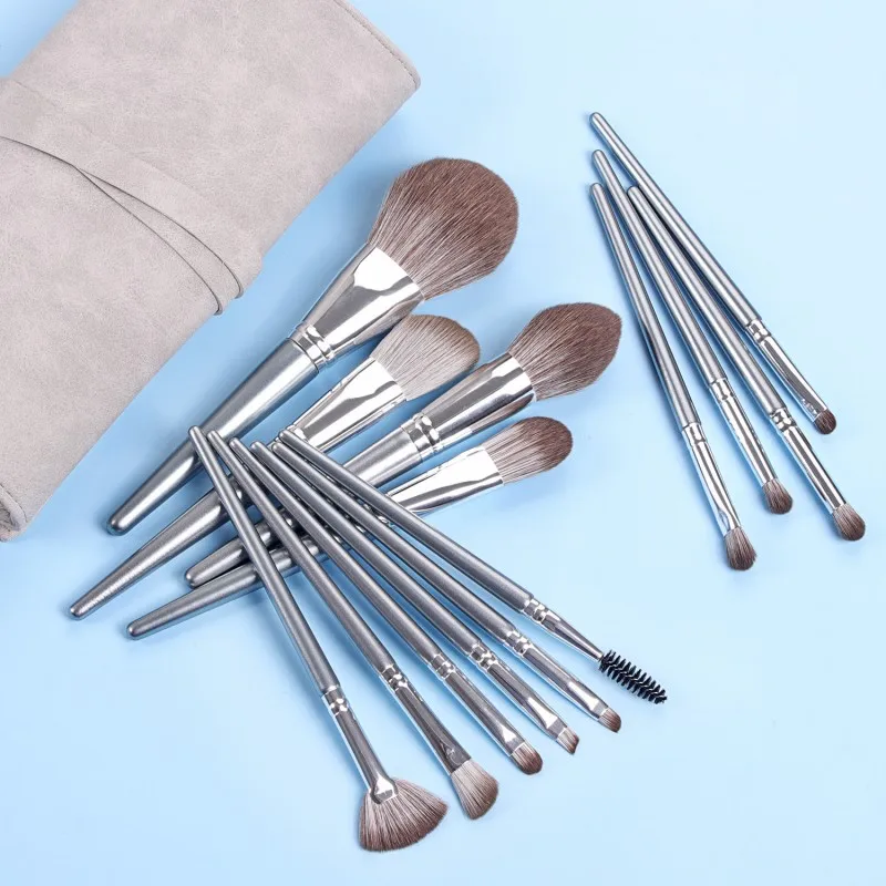 New 14 Pcs Pro Makeup Brushes Set with Cosmestic Bag Eyeshadow Blending Podwer Brush For Makeup Beauty Tools Kit