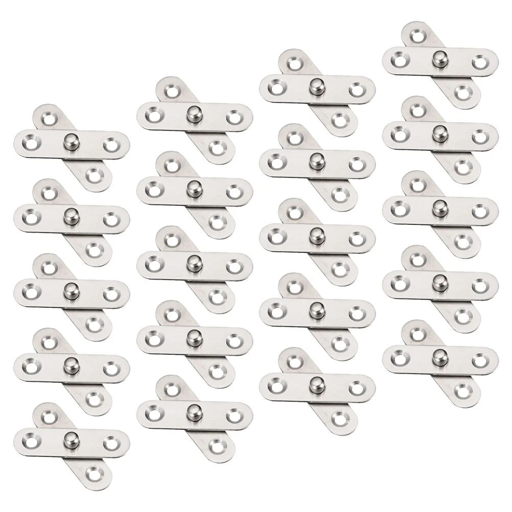 

20 Pcs Door Mat Hidden Hinge Heavy Duty Clothes Rack Closer Self Closing 201 Stainless Steel Draft Stopper 360 Degree