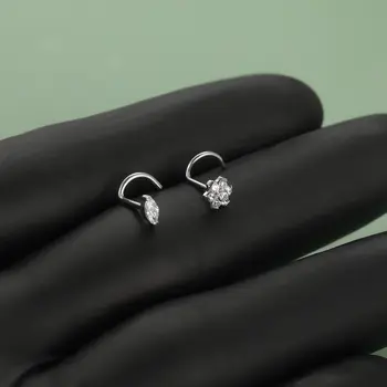 8 最佳銷售 鈦金屬鼻環 - №4