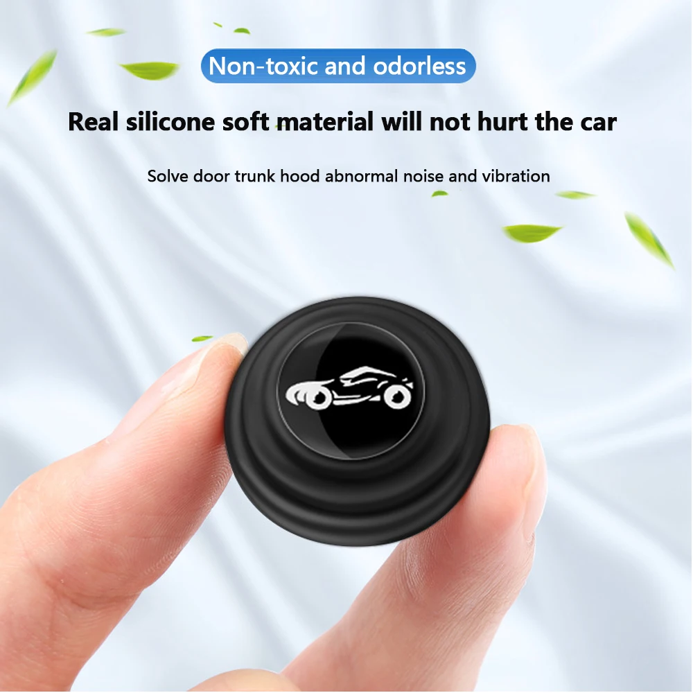 12X Car Door Anti-shock Silicone Pad Hood Trunk Anti-collision Stickers Absorber Buffer Gaskets For Tesla Roadster Model 3 S X Y