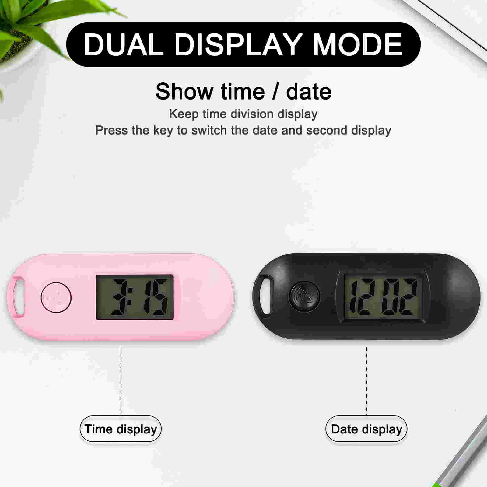 6 Pcs Digital Watch Men Electronic Watches Small Plastic Kids Women's Backpack Keychains for